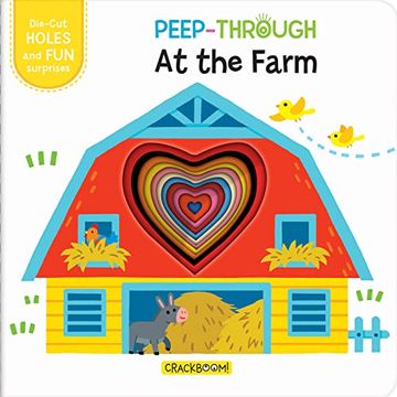 portada Peep-Through. At the Farm: Die-Cut Holes and fun Surprises