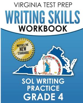 portada Virginia Test Prep Writing Skills Workbook sol Writing Practice Grade 4: Develops sol Writing, Research, and Reading Skills (en Inglés)