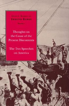 portada thoughts on the cause of the present discontents/the two speeches on america (in English)