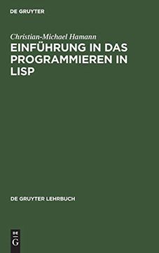 portada Einführung in das Programmieren in Lisp (de Gruyter Lehrbuch) (en Inglés)