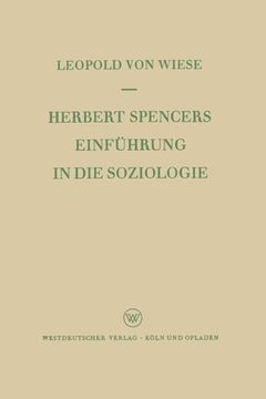 portada Herbert Spencers Einführung in die Soziologie (en Alemán)
