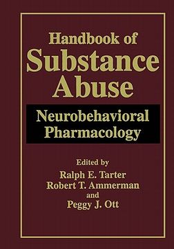 portada handbook of substance abuse: neurobehavioral pharmacology (en Inglés)