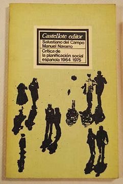 portada Cr,tica de la planificación social española 1964 1975 (Colección 13x21)