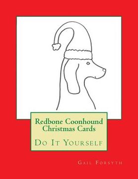 portada Redbone Coonhound Christmas Cards: Do It Yourself (en Inglés)