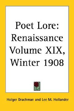 portada poet lore: renaissance volume xix, winter 1908