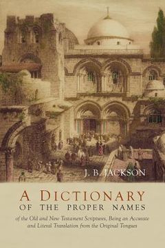 portada A Dictionary of Scripture Proper Names (in English)