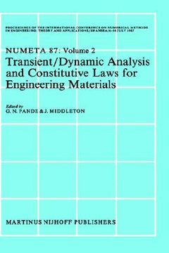 portada transient/dynamic analysis and constitutive laws for engineering materials: proceedings of the international conference on numerical methods in engine