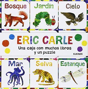 portada Una Caja con Muchos Libros y un Puzzle (in Spanish)