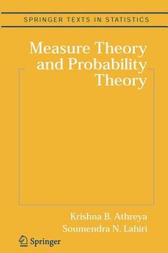 portada measure theory and probability theory (en Inglés)