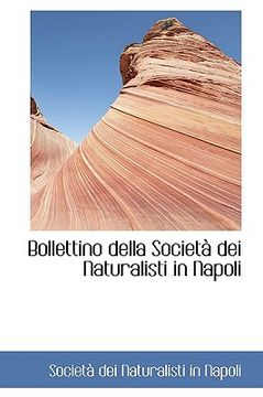 portada bollettino della societ dei naturalisti in napoli (en Inglés)
