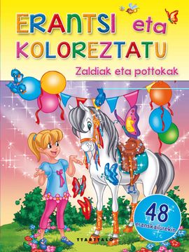 portada Zaldiak eta Pottokak (Erantsi eta Koloreztatu) (in French)