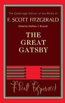 portada F. Scott Fitzgerald: The Great Gatsby Hardback (The Cambridge Edition of the Works of f. Scott Fitzgerald) 