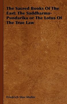 portada the sacred books of the east: the saddharma-pundarika or the lotus of the true law