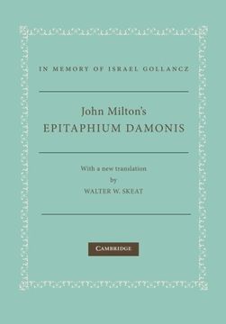 portada John Milton's Epitaphium Damonis 