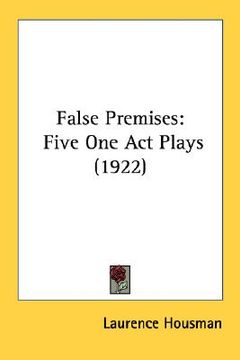 portada false premises: five one act plays (1922) (en Inglés)