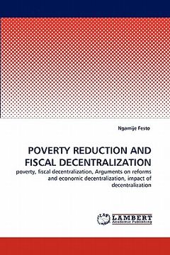 portada poverty reduction and fiscal decentralization (en Inglés)