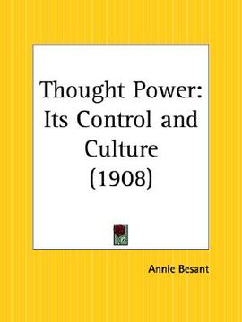 portada thought power: its control and culture (in English)