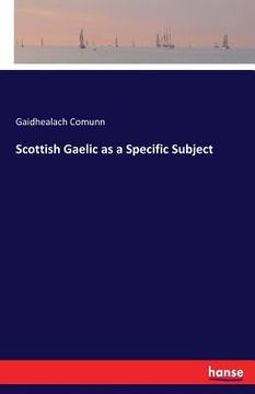 portada Scottish Gaelic as a Specific Subject