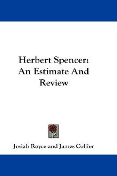 portada herbert spencer: an estimate and review (in English)