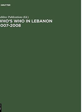 portada Who's who in Lebanon 2007-2008 (in English)