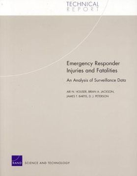 portada emergency responder injuries and fatalities: an analysis of surveillance data (en Inglés)