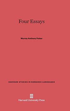 portada Four Essays (Harvard Studies in Romance Languages) (in English)