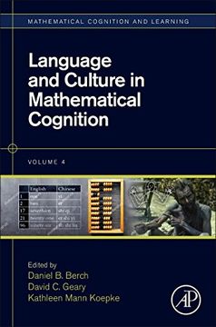 portada Language and Culture in Mathematical Cognition, Volume 4 (Mathematical Cognition and Learning (Print)) (en Inglés)