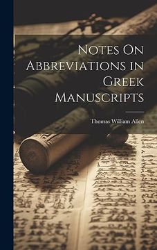 portada Notes on Abbreviations in Greek Manuscripts (en Inglés)