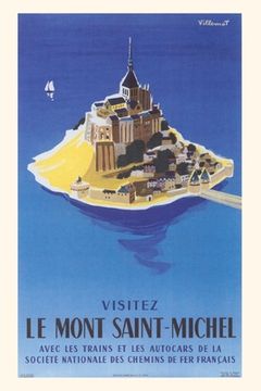portada Vintage Journal Mont St. Michel Travel Poster