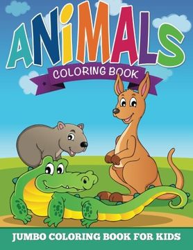 portada Animal Coloring Pages: Jumbo Coloring Book For Kids (in English)