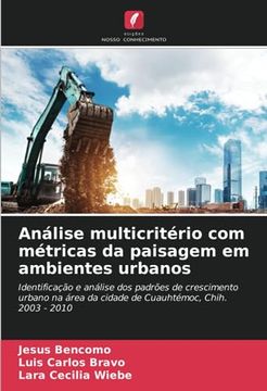 portada Análise Multicritério com Métricas da Paisagem em Ambientes Urbanos: Identificação e Análise dos Padrões de Crescimento Urbano na Área da Cidade de Cuauhtémoc, Chih. 2003 - 2010