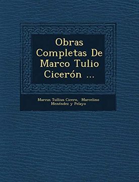 portada Obras Completas de Marco Tulio Cicerón. (in Spanish)