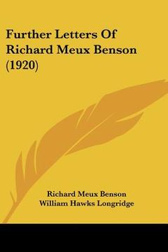 portada further letters of richard meux benson (1920) (en Inglés)