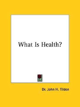 portada what is health? (en Inglés)