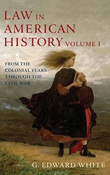 portada Law in American History: Volume 1: From the Colonial Years Through the Civil war (en Inglés)