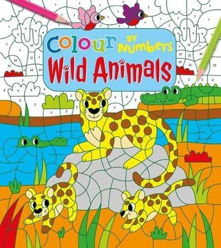 portada Colour by Numbers: Wild Animals (en Inglés)