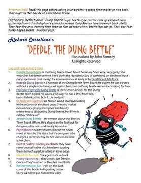 portada ''deedle, the Dung Beetle'' (en Inglés)