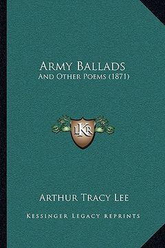 portada army ballads: and other poems (1871) (in English)