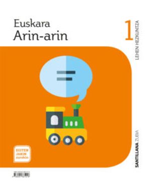 portada Euskara Arin-Arin 1ºLh Egiten Jakin Zurekin Euskadi 2019 Euskera 