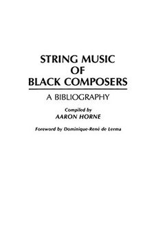 portada String Music of Black Composers: A Bibliography (Music Reference Collection) 