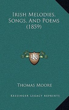 portada irish melodies, songs, and poems (1859) (en Inglés)