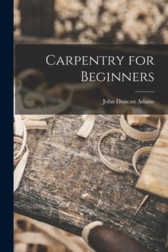 portada Carpentry for Beginners (in English)