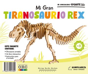 portada Mi Dinosaurio Gigante 3d. Mi Gran Tiranosaurio rex / pd.