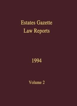 portada Eglr 1994 (Estates Gazette law Reports) (en Inglés)