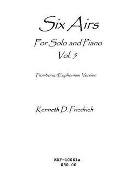 portada Six Airs for Solo and Piano, Vol. 5 - trombone/euphonium version (en Inglés)