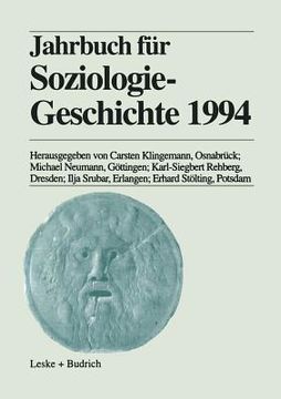 portada Jahrbuch Für Soziologiegeschichte 1994 (en Alemán)