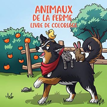 portada Animaux de la Ferme Livre de Coloriage: Pour les Enfants de 4 à 8 ans (Livres de Coloriage Pour Enfants) (en Francés)