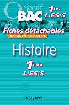 portada Histoire 1e l, es, s (Objectif bac Fiches Détachables)