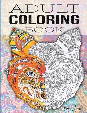 portada Adult Coloring Book: Stress Relieving Animal Designs (en Inglés)