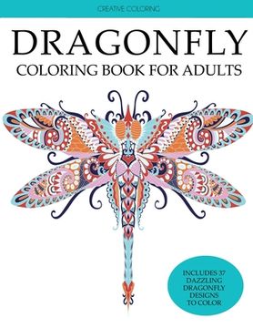 portada Dragonfly Coloring Book for Adults (en Inglés)